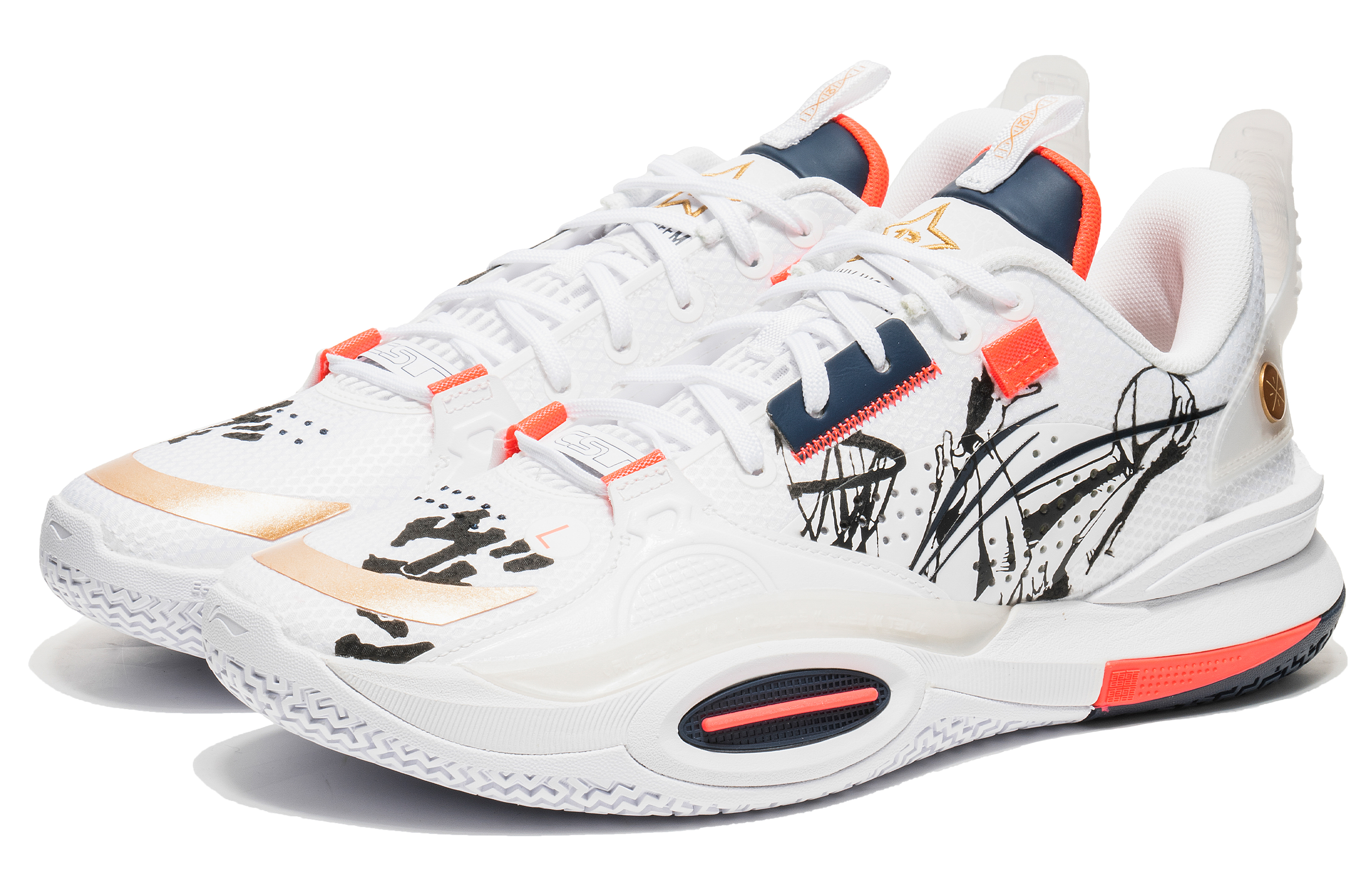 Lookbook [Sepatu Kustom] Li-Ning All City 10 'Hitam Putih' ABAS009-24(TeamB-热血黑白10-BOX)