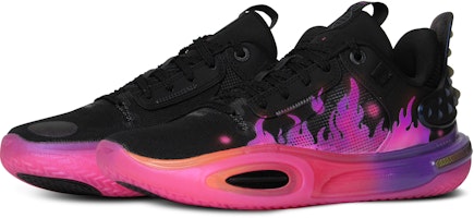 【訂製籃球鞋】LiNing李寧 全城11 晨曦 火焰 防滑耐磨 低筒 籃球鞋 男款 黑紅 Lookbook 【訂製籃球鞋】LiNing李寧 全城11 晨曦 火焰 防滑耐磨 低筒 籃球鞋 男款 黑紅