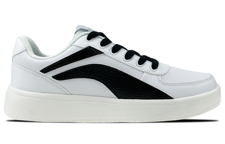 Order [Kasut Custom] Li-Ning Hitam Putih 'Retro Gaya Grafiti Patchwork Rendah' AGCP335-5(Team叁-男款复古字体)