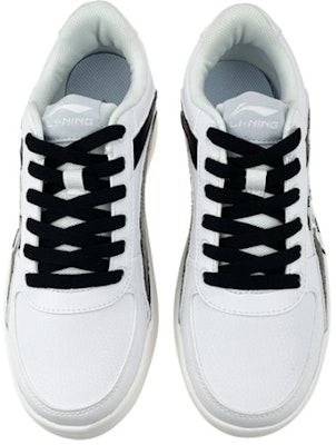 Zapatillas Li-Ning 'Retro Juguetón' en Blanco y Negro con Parches Graffiti. AGCP335-5(Team叁-男款复古字体) Shop Zapatillas Li-Ning 'Retro Juguetón' en Blanco y Negro con Parches Graffiti. AGCP335-5(Team叁-男款复古字体)