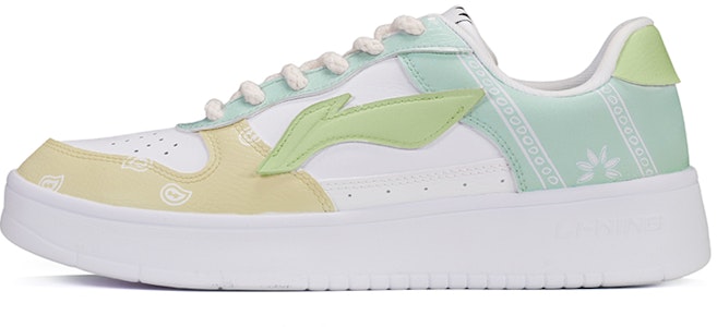 【定制球鞋】 LiNing李寧 腰果花 杏黃 低幫 板鞋 男款 黃綠 Buy 【定制球鞋】 LiNing李寧 腰果花 杏黃 低幫 板鞋 男款 黃綠