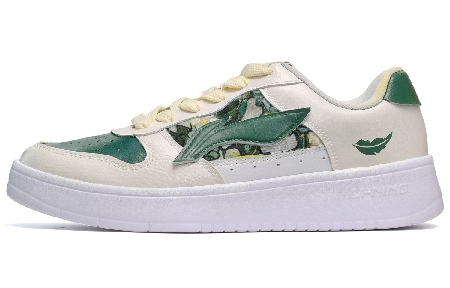 [Custom Shoes] Li-Ning Cass 'Oil Painting Feather Yellow-Green-White'