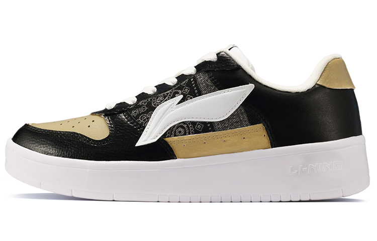 [Custom Shoes] Li-Ning Casual Low 'Black Brown Cashew Flower'