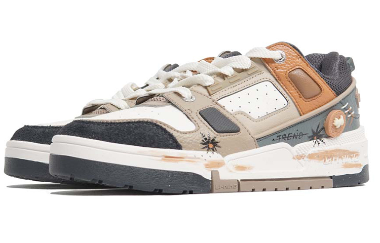 Lookbook [Kasut Custom] Li-Ning Kasual Rendah 'Graffiti Splash-Ink' AGCR297-4(TeamP-街头涂鸦)