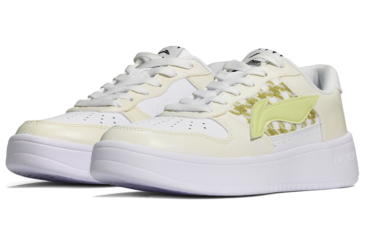 Lookbook [定制鞋款] 李宁休闲低帮 '柠檬黄' AGCQ455-2(TeamE-男款小香风柠檬黄)