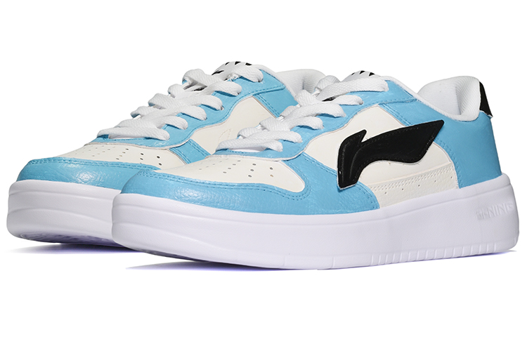 Lookbook [Zapatos Personalizados] Li-Ning Casual Bajos 'Azul-Negro' AGCQ455-2(TeamE-男款拼色蓝黑)