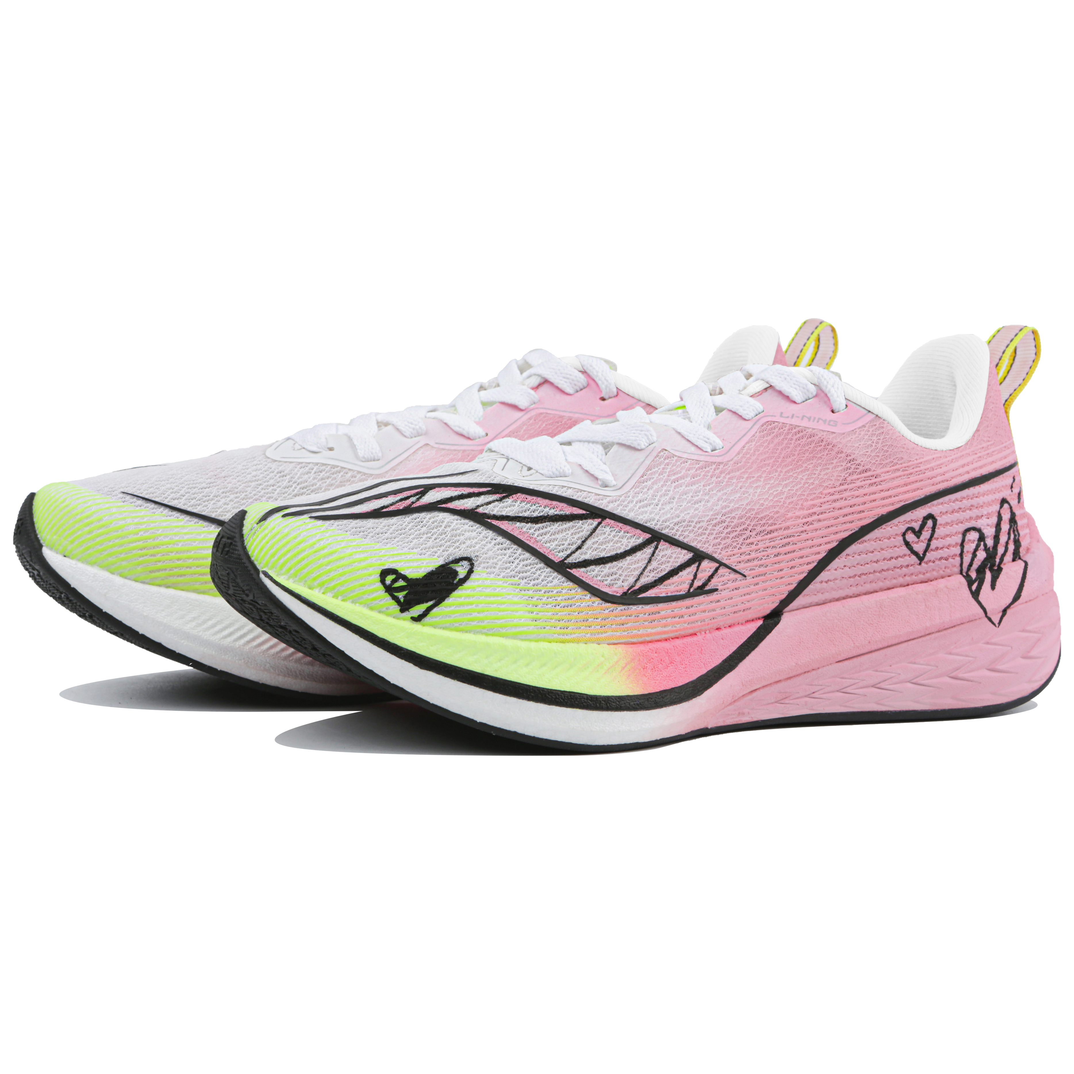 Lookbook [Sepatu Kustom] Li-Ning Chitu 6 Pro 'Graffiti Pink' ARMT013-1(Team4-男款涂鸦少年)
