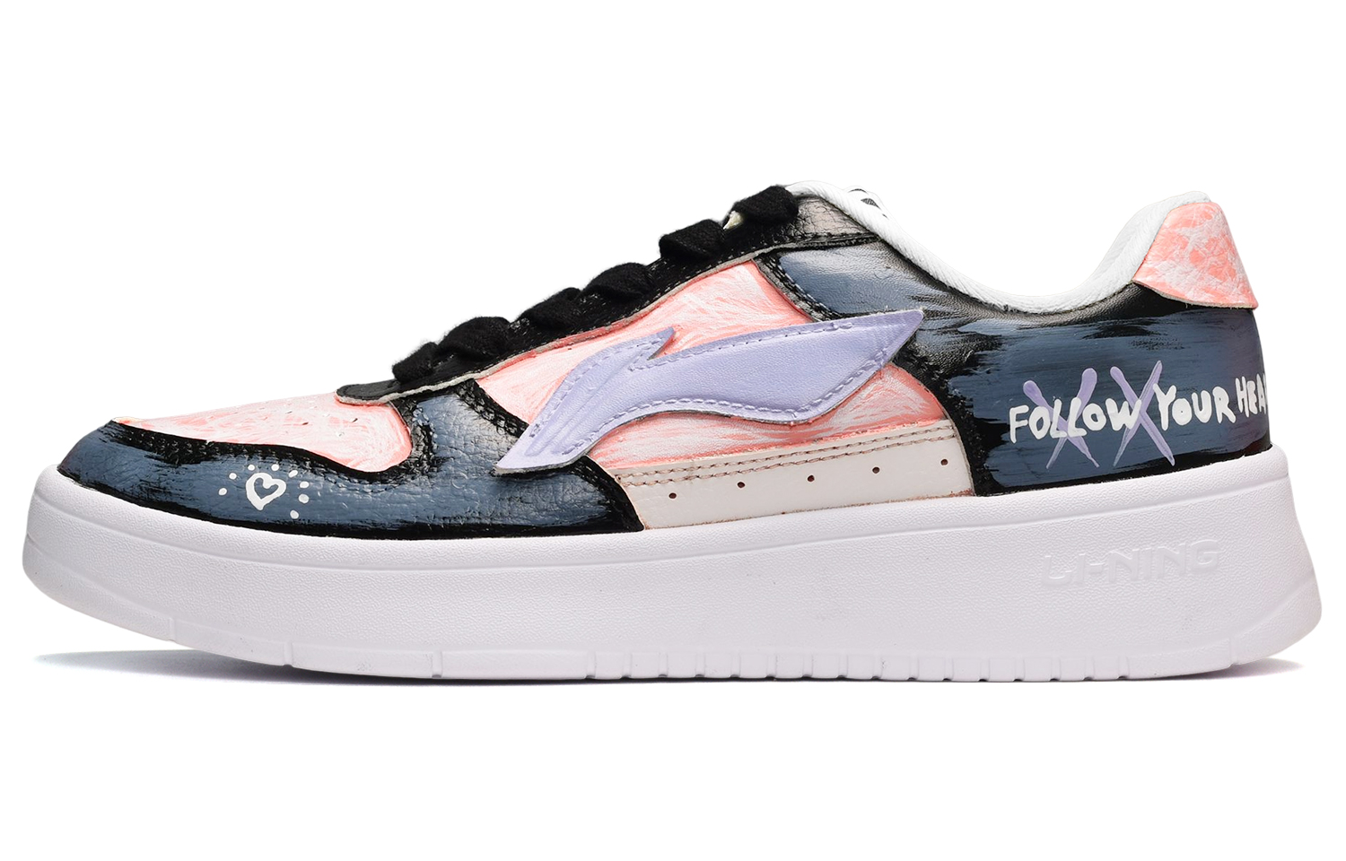 [Custom Shoes] Li-Ning Classic 'Black Pink Blue'