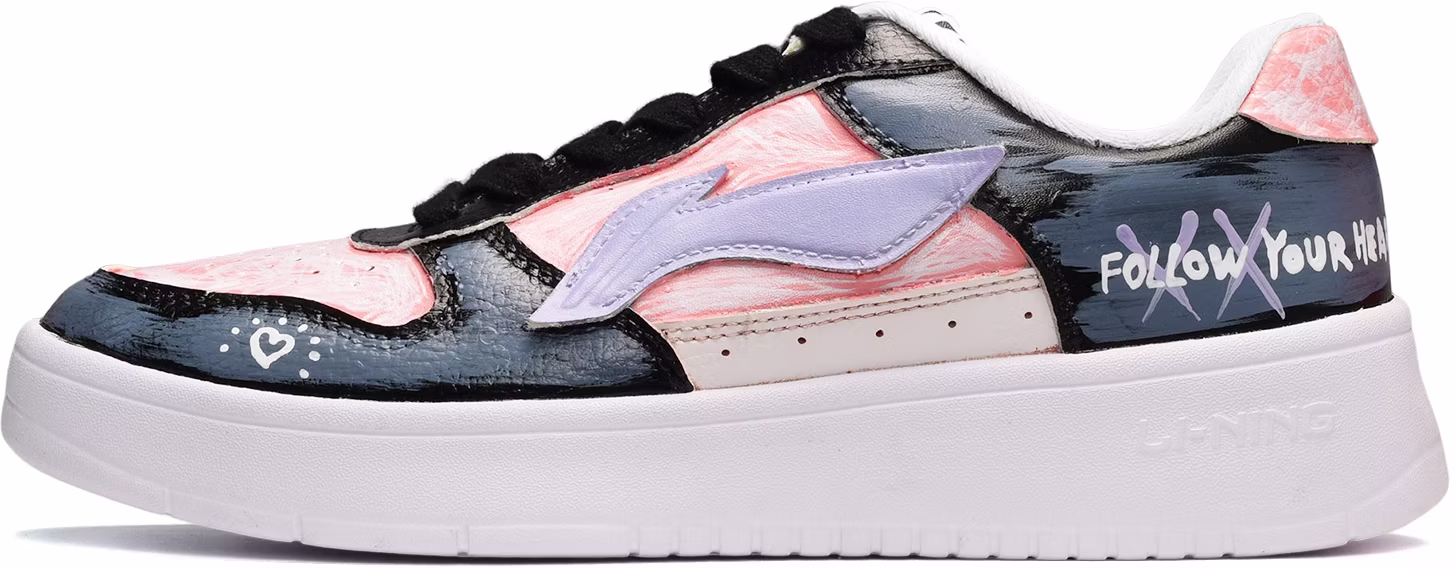 custom-shoes-li-ning-classic-black-pink-blue