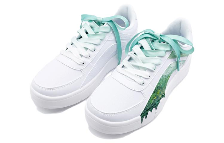 Lookbook 【カスタムシューズ】李寧クラシック「モネウィートフィールド 白-緑」 AGCP335-7(Team40-男款梵高麦田绿QD)