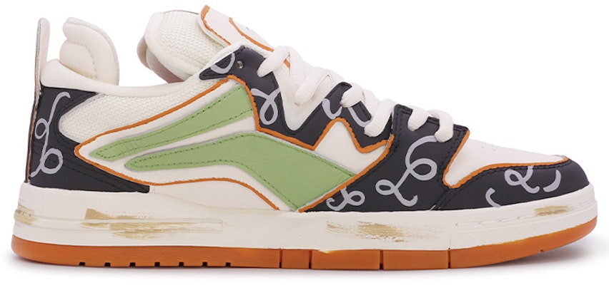 李寧 クラシック ロー "落書き風" (白・緑・橙) AETR005-1(TeamM-男款老花绿) Order 李寧 クラシック ロー "落書き風" (白・緑・橙) AETR005-1(TeamM-男款老花绿)