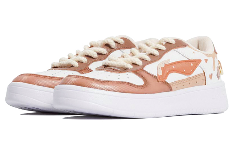 Lookbook カスタムシューズ 李寧 クラシック ロー 「溶けたチョコクッキー」 AGCQ455-2(TeamP-巧克力流心)