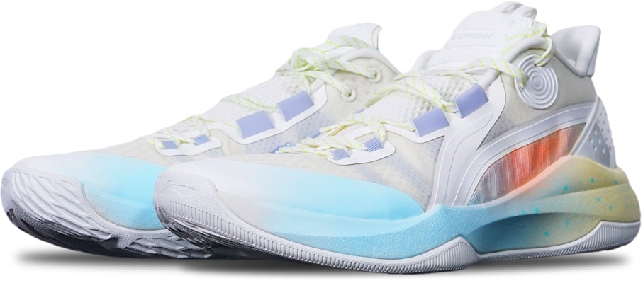 【客製球鞋】 LiNing李寧 Combat Low 馬卡龍拼色漸變噴繪 限量特殊鞋盒 防滑耐磨減震 低筒 實戰籃球鞋 男款 藍黃 Lookbook 【客製球鞋】 LiNing李寧 Combat Low 馬卡龍拼色漸變噴繪 限量特殊鞋盒 防滑耐磨減震 低筒 實戰籃球鞋 男款 藍黃