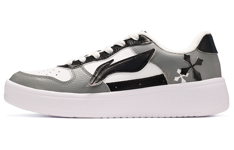 Buy 리닝 크로스 커스텀 흰/회/검 (Li-Ning Cross Custom 흰/회/검) AGCQ455-2(TeamE-男款十字架皮贴白灰黑)