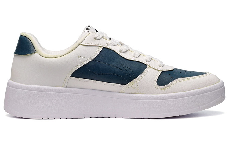 Order [Kasut Custom] Li-Ning Crown Low 'Putih Biru Jingga' AGCQ455-2(TeamE-男款皇冠宝蓝橙)