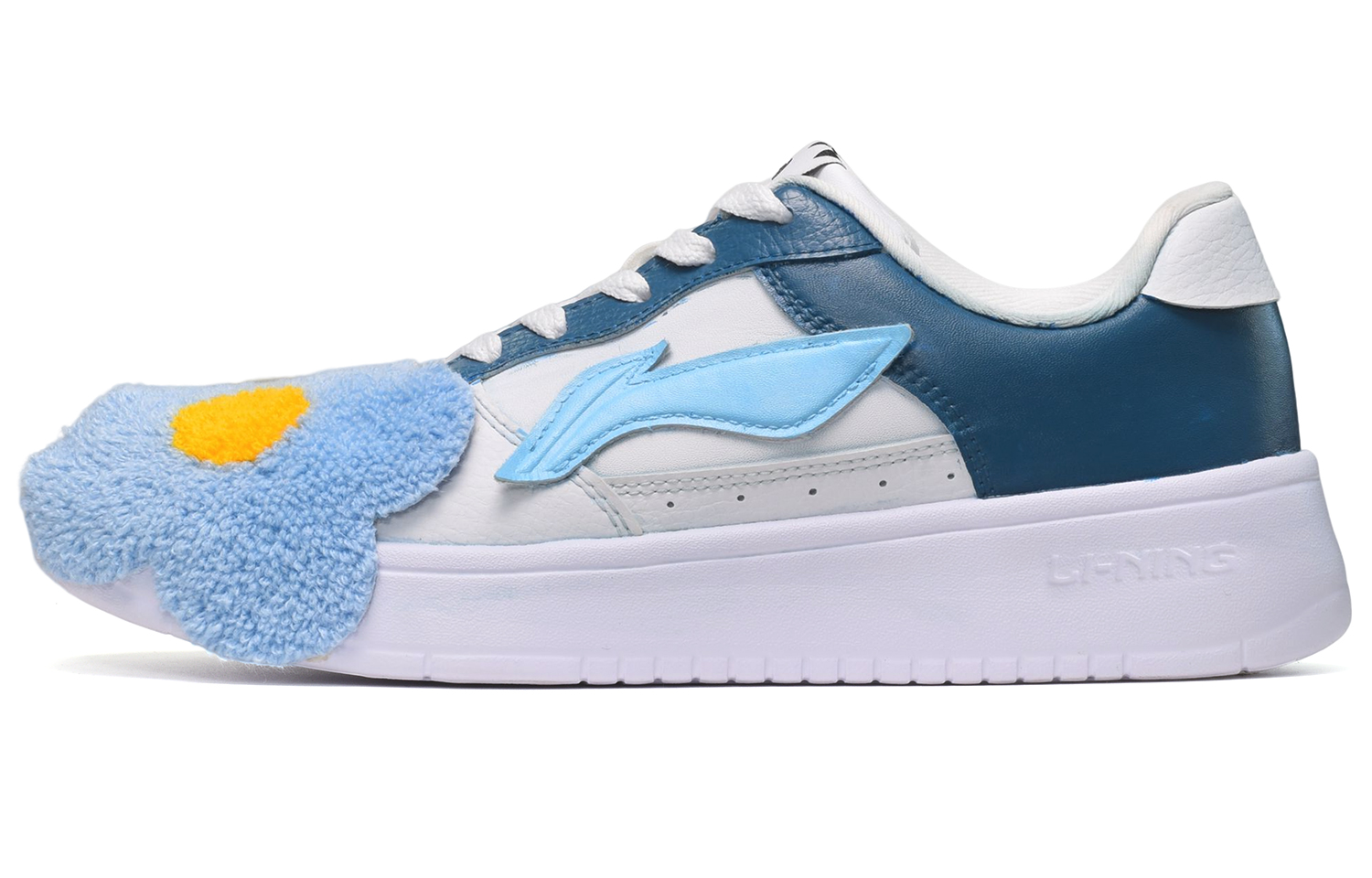 [Custom Shoes] Li-Ning CUS DESIGN Low 'White Blue - Floral Fur'