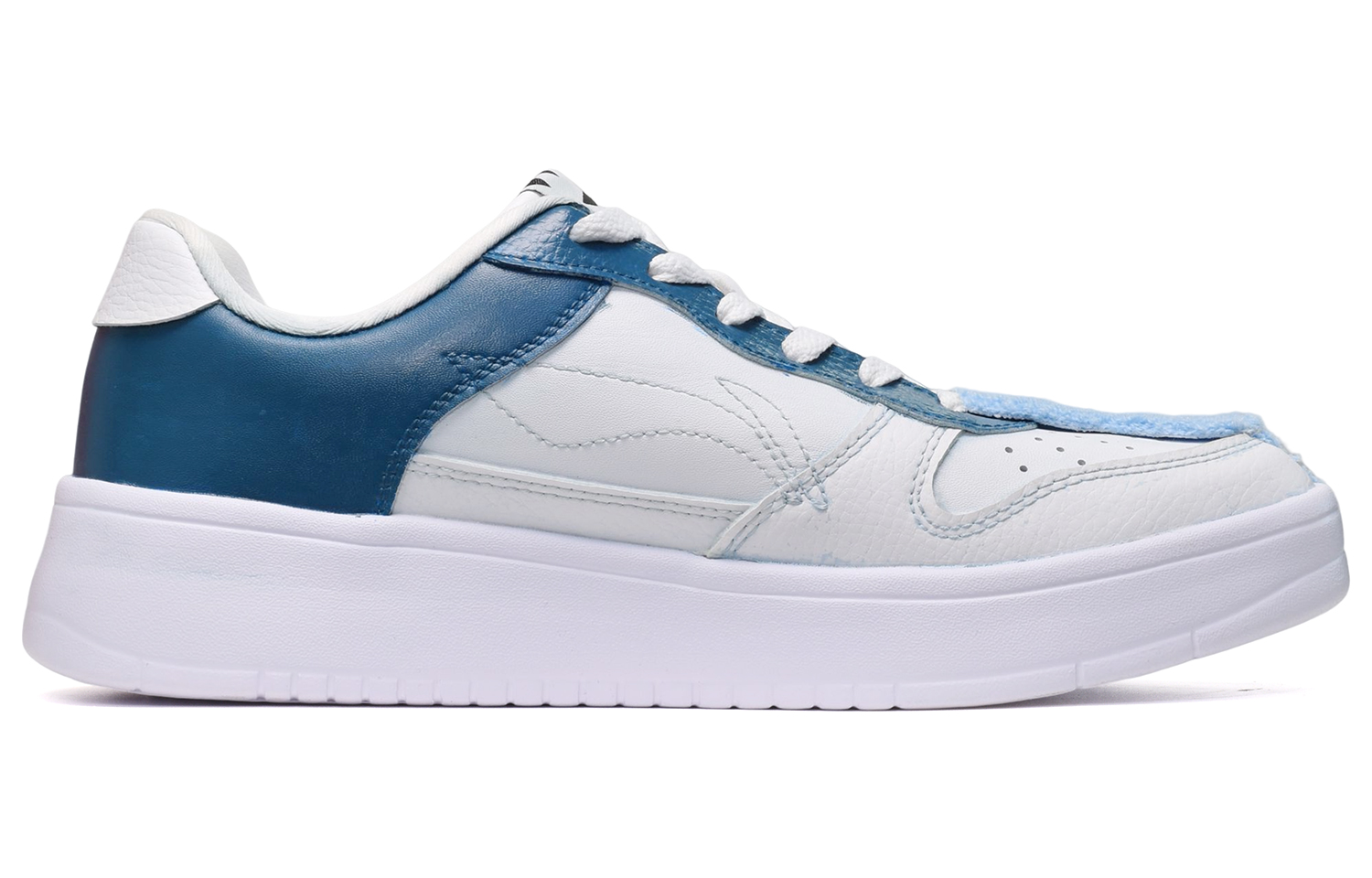 Order Li-Ning CUS DESIGN Floral Azul/Blanco Personalizadas AGCQ455-2(TeamE-男款毛绒花朵白蓝)
