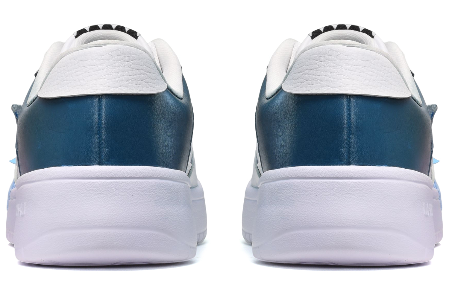 Shop Li-Ning CUS DESIGN Floral Azul/Blanco Personalizadas AGCQ455-2(TeamE-男款毛绒花朵白蓝)