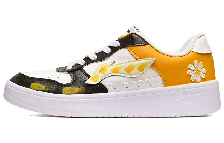 Buy [Sepatu Kustom] Li-Ning Kustom 'Putih Kuning Hitam Daisy' AGCQ455-2(TeamE-男款小雏菊白黄黑)