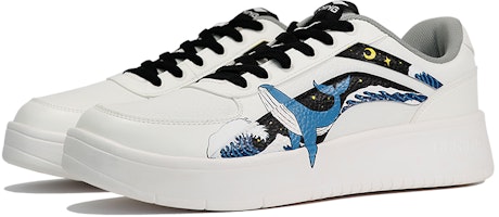 리닝 커스텀 로우 블루-블랙 '고래의 달빛 로맨스' AGCP335-4(TeamThree-男女同款鲸鱼蓝黑) Lookbook 리닝 커스텀 로우 블루-블랙 '고래의 달빛 로맨스' AGCP335-4(TeamThree-男女同款鲸鱼蓝黑)