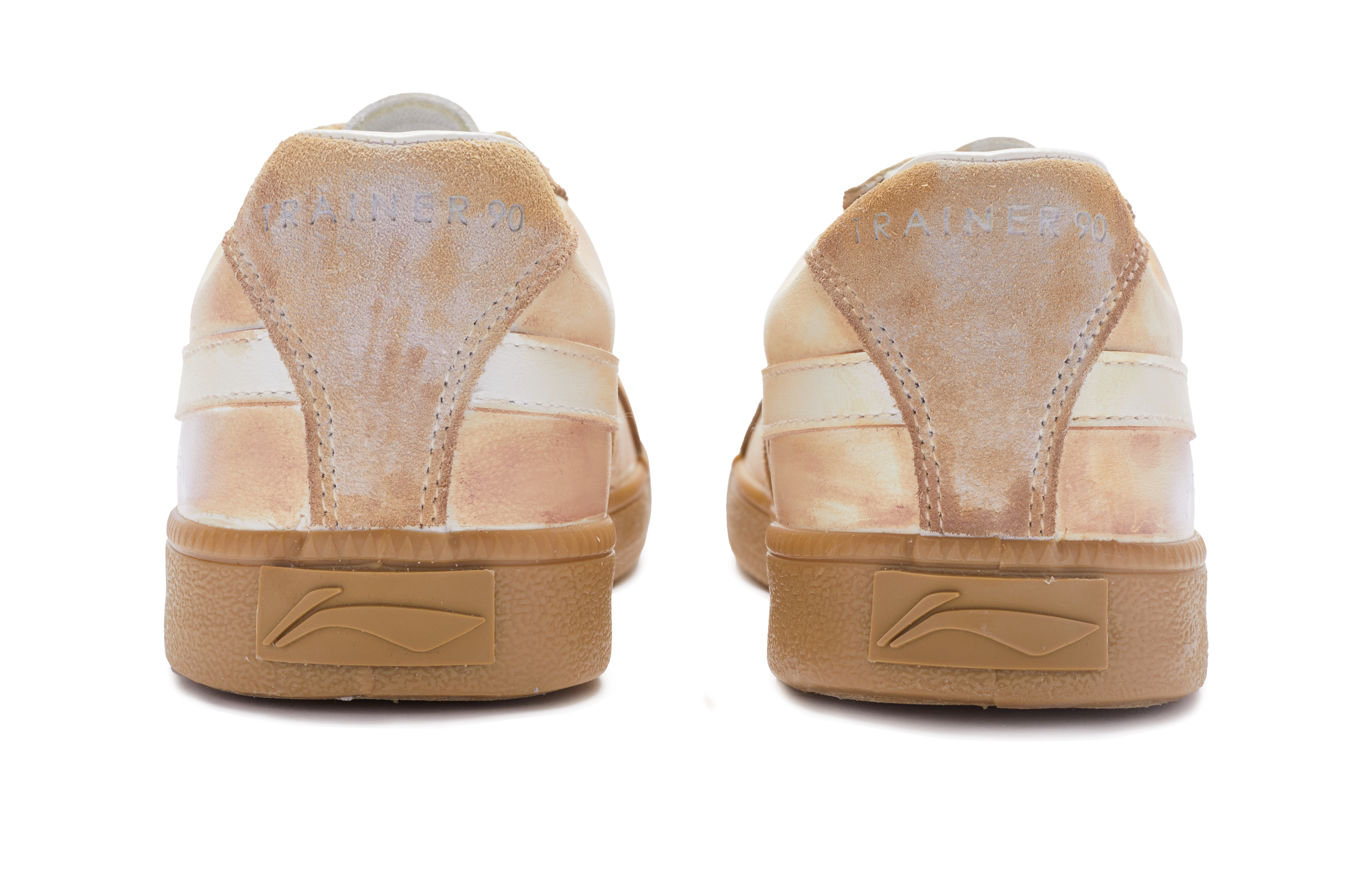 Shop [Sepatu Kustom] Li-Ning Custom Low Top 'Panduan Bertahan Hidup Kuning-Putih' AGCS289-2(TeamR-男款求生指南QDS-BOX)