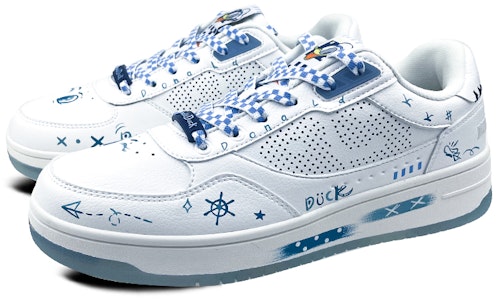 李寧×ディズニー ドナルドダック落書きLOWカスタムシューズ AGCR203-2(Team叁-男款唐老鸭艺术涂鸦白蓝) Lookbook 李寧×ディズニー ドナルドダック落書きLOWカスタムシューズ AGCR203-2(Team叁-男款唐老鸭艺术涂鸦白蓝)