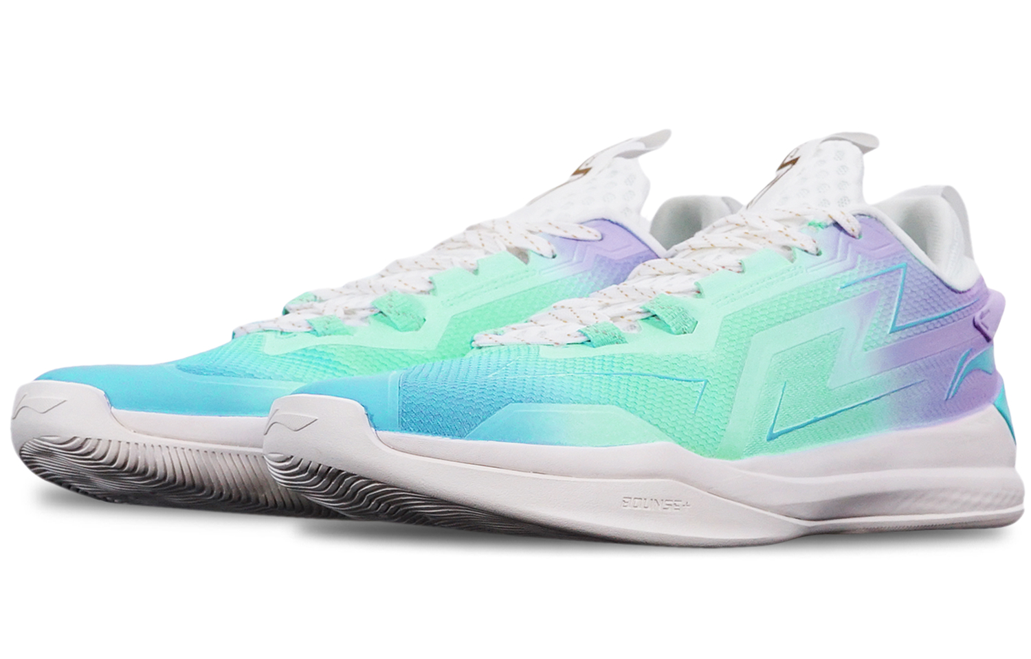 Shop [定制鞋款] 李宁 闪击2.0 '马卡龙渐变蓝紫白' ABAS099-4(TeamT-闪能蓝紫渐变S-BOX)