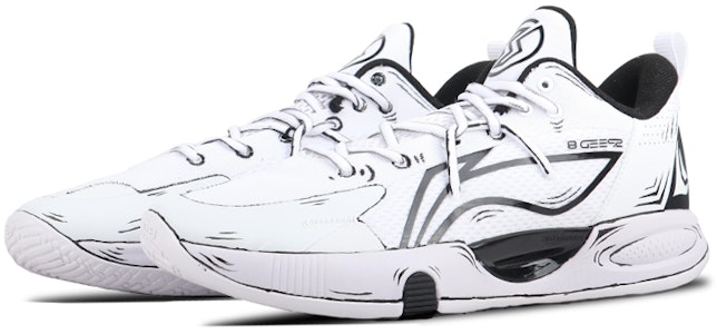 李寧 フラッシュ8 「白黒アウトライン」カスタムシューズ ABPS003-1(TeamSix-男款中式二次元主题) Lookbook 李寧 フラッシュ8 「白黒アウトライン」カスタムシューズ ABPS003-1(TeamSix-男款中式二次元主题)