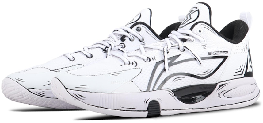 리닝 플래시 8 '흑백 윤곽' (Li-Ning Flash 8 'Black and White Outline') ABPS003-1(TeamSix-男款中式二次元主题) Lookbook 리닝 플래시 8 '흑백 윤곽' (Li-Ning Flash 8 'Black and White Outline') ABPS003-1(TeamSix-男款中式二次元主题)