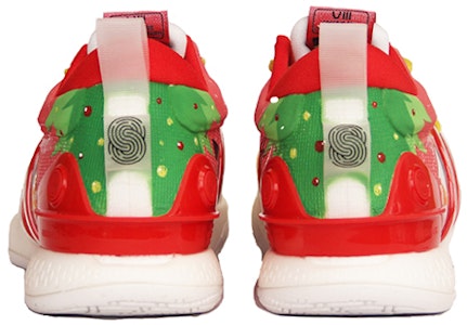 【定制球鞋】 LiNing李寧 閃擊8 織物 Premium白紅 聖誕主題定制 噴繪漸變潑墨 低幫 籃球鞋 男款 黃紅綠 Purchase 【定制球鞋】 LiNing李寧 閃擊8 織物 Premium白紅 聖誕主題定制 噴繪漸變潑墨 低幫 籃球鞋 男款 黃紅綠