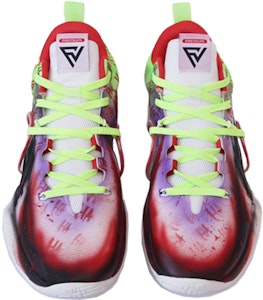 【定制球鞋】LiNing李寧 閃擊8 Premium 白紅 小丑 噴繪 國潮實戰籃球鞋 男款 紅綠紫 Shop 【定制球鞋】LiNing李寧 閃擊8 Premium 白紅 小丑 噴繪 國潮實戰籃球鞋 男款 紅綠紫