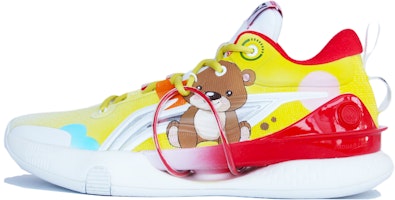 【定製球鞋】 LiNing李寧 閃擊8 Premium 可愛小熊 噴繪 國潮 低幫 實戰籃球鞋 男款 黃紅棕 Buy 【定製球鞋】 LiNing李寧 閃擊8 Premium 可愛小熊 噴繪 國潮 低幫 實戰籃球鞋 男款 黃紅棕