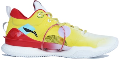 【定製球鞋】 LiNing李寧 閃擊8 Premium 可愛小熊 噴繪 國潮 低幫 實戰籃球鞋 男款 黃紅棕 Order 【定製球鞋】 LiNing李寧 閃擊8 Premium 可愛小熊 噴繪 國潮 低幫 實戰籃球鞋 男款 黃紅棕