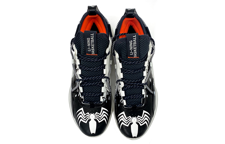 Lookbook 리닝 플래시 로우 '독사 제비'(커스텀) ABPQ047-3（Team柒-泼墨黑白减震防滑低帮）