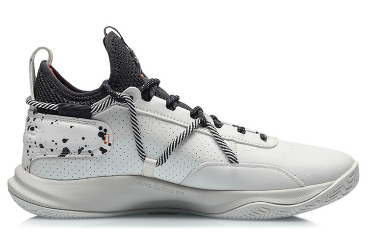 Sizing 리닝 플래시 로우 '독사 제비'(커스텀) ABPQ047-3（Team柒-泼墨黑白减震防滑低帮）