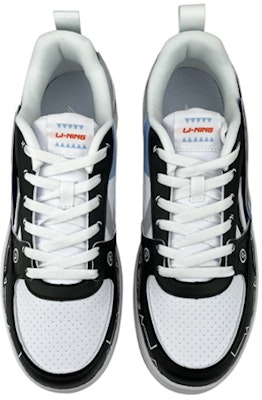 【定制球鞋】 LiNing李寧 機能 復古 二次元 線條 貼布 塗鴉 科技 低幫 板鞋 男款 黑白 Shop 【定制球鞋】 LiNing李寧 機能 復古 二次元 線條 貼布 塗鴉 科技 低幫 板鞋 男款 黑白