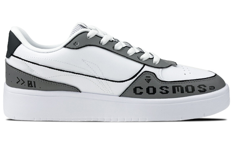 Order 리닝 커스텀 갤럭시 낙서 로우 (80자 이내) AGCR197-2(Team叁-男款字母白灰)