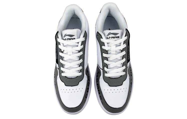 Shop 리닝 커스텀 갤럭시 낙서 로우 (80자 이내) AGCR197-2(Team叁-男款字母白灰)