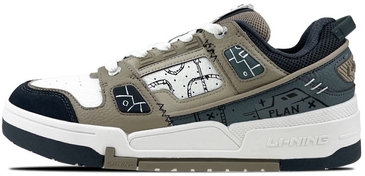 custom-shoes-li-ning-functional-retro-low-second-dimension-graffiti-grey-green