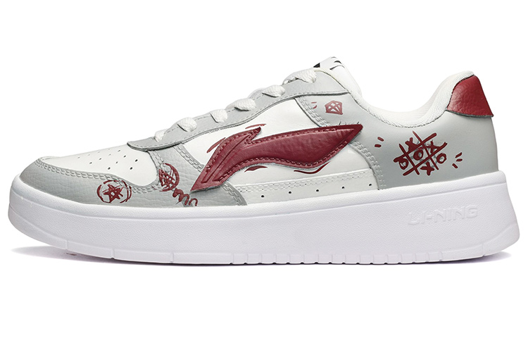 [Custom Shoes] Li-Ning Graffiti Low 'Grey White Red'