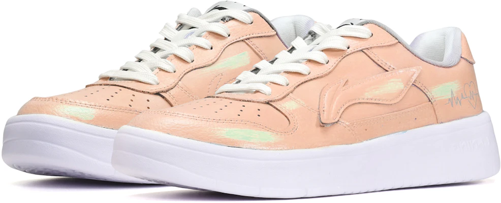 【定制球鞋】 LiNing李寧 卡斯製造 心電圖 低筒 板鞋 男款 橘綠 Lookbook 【定制球鞋】 LiNing李寧 卡斯製造 心電圖 低筒 板鞋 男款 橘綠