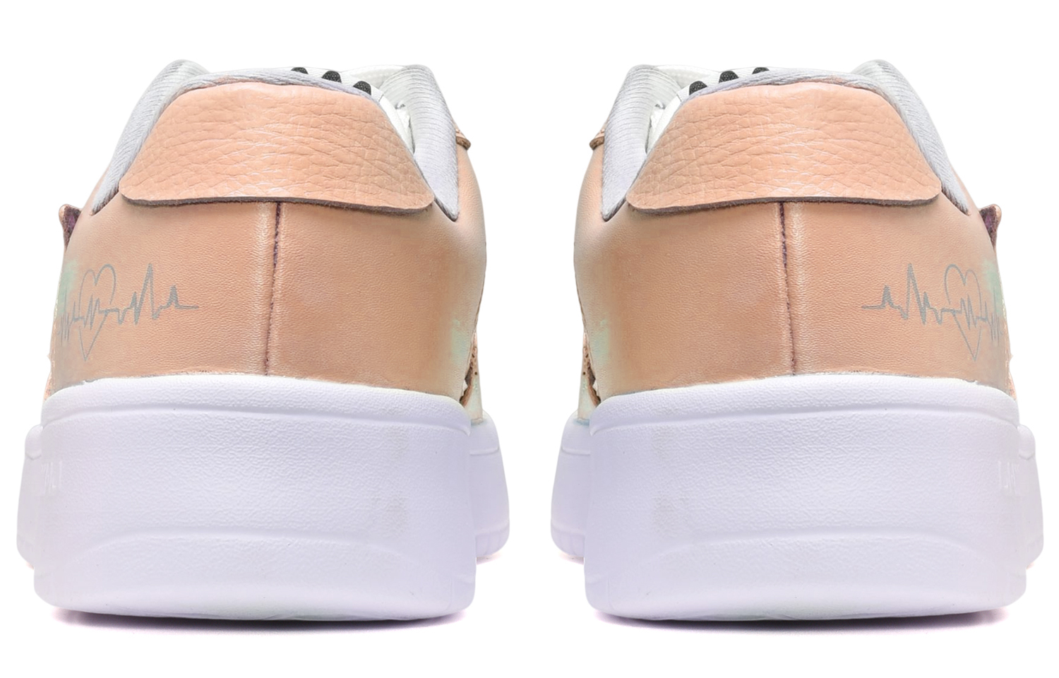 Shop [Sepatu Custom] Li-Ning Kass 'Oranye Hijau' AGCQ455-2(TeamE-男款心电图橘绿)