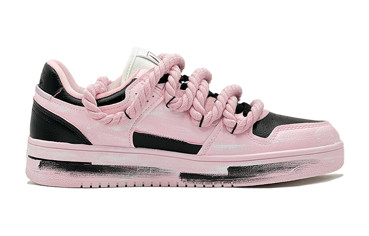 Order 리닝 천기 '핑크 다이 - 블랙' 커스텀 슈즈 (Li-Ning Tianji '핑크 다이-블랙' 커스텀) AGCP299-5(Team-S天迹粉黑涂鸦男)