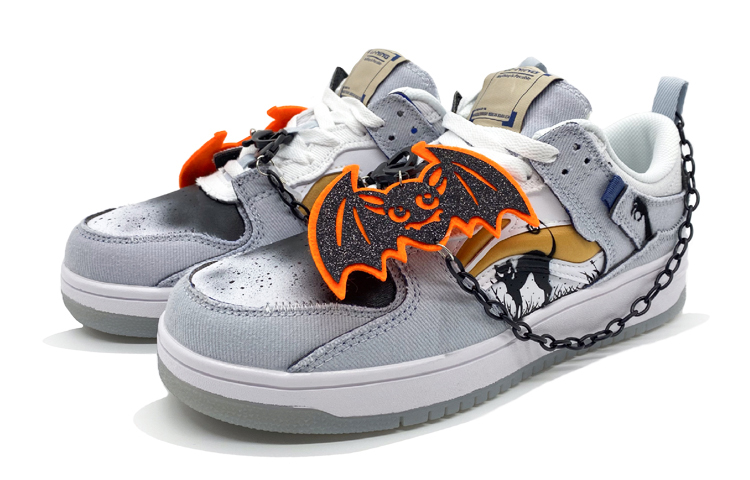 Lookbook [Kasut Custom] Li-Ning Lining Pro Low 'Halloween Hantu Cakar Kucing Kelawar Grafiti' AGCR313-5(Team-柒男女同款李宁万圣节)