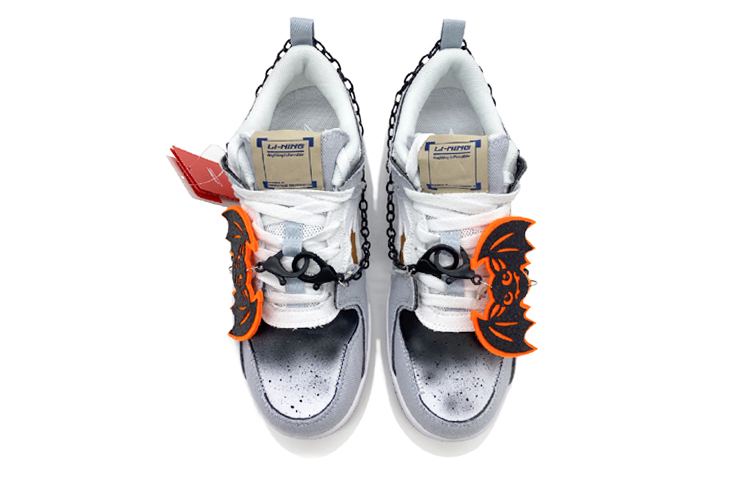 Shop [Kasut Custom] Li-Ning Lining Pro Low 'Halloween Hantu Cakar Kucing Kelawar Grafiti' AGCR313-5(Team-柒男女同款李宁万圣节)