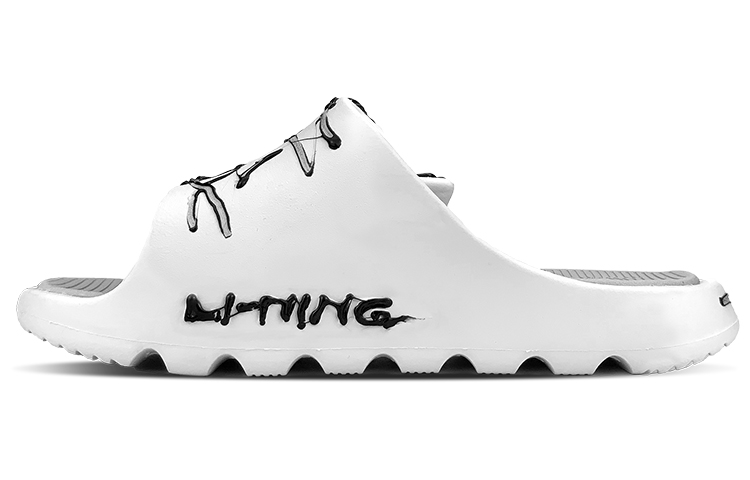 Shop [Kasut Custom] Li-Ning LNBB Slide 'Cthulhu vs Venom' ABTR005-1(TeamY-男款旧日支配者黑红)