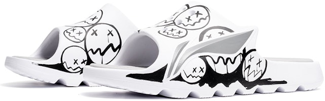 Zapatillas Li-Ning LNBB Slide 'Graffiti a Mano con Cara Llorando' ABTR005-1(TeamR-男款哭脸黑白) Lookbook Zapatillas Li-Ning LNBB Slide 'Graffiti a Mano con Cara Llorando' ABTR005-1(TeamR-男款哭脸黑白)