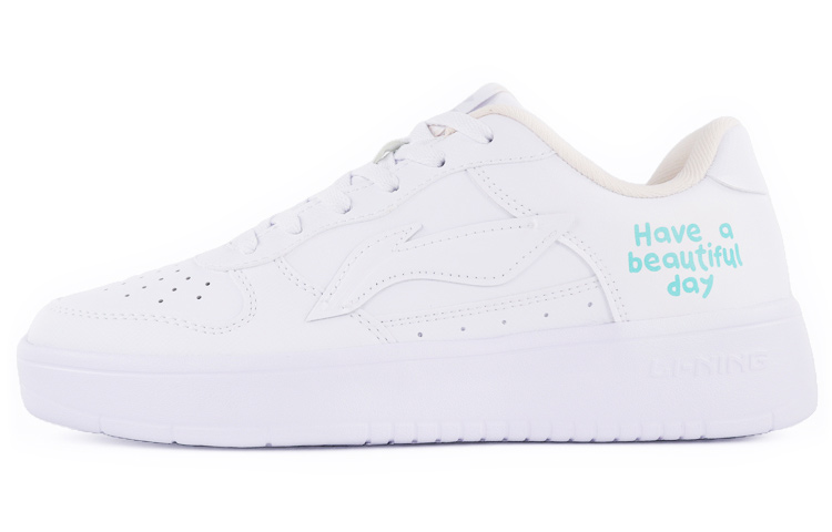 Buy 【定制鞋】李宁低帮‘定制手绘涂鸦白绿’ AGCQ455-2(TeamTen-男款英文白绿)