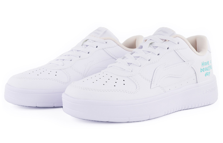 Lookbook 【定制鞋】李宁低帮‘定制手绘涂鸦白绿’ AGCQ455-2(TeamTen-男款英文白绿)