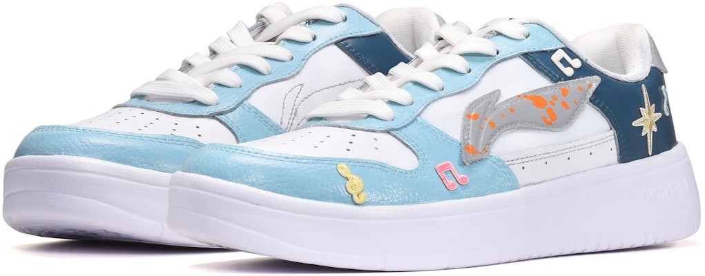 리닝 커스텀 로우탑 '회백청' (Li-Ning Custom Low-top 'Grey White Blue') AGCQ455-2(TeamE-男款音符灰白蓝) Lookbook 리닝 커스텀 로우탑 '회백청' (Li-Ning Custom Low-top 'Grey White Blue') AGCQ455-2(TeamE-男款音符灰白蓝)